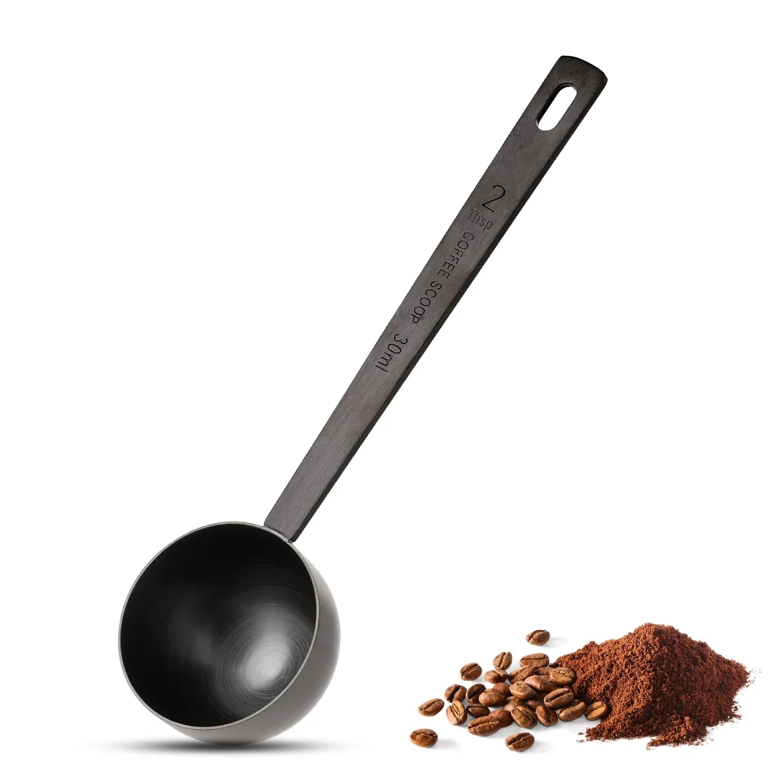 Coffee Scoop, 2 Tablespoon Stainless Steel Measuring Spoon for Ground Coffee, Durable, Easy to Use