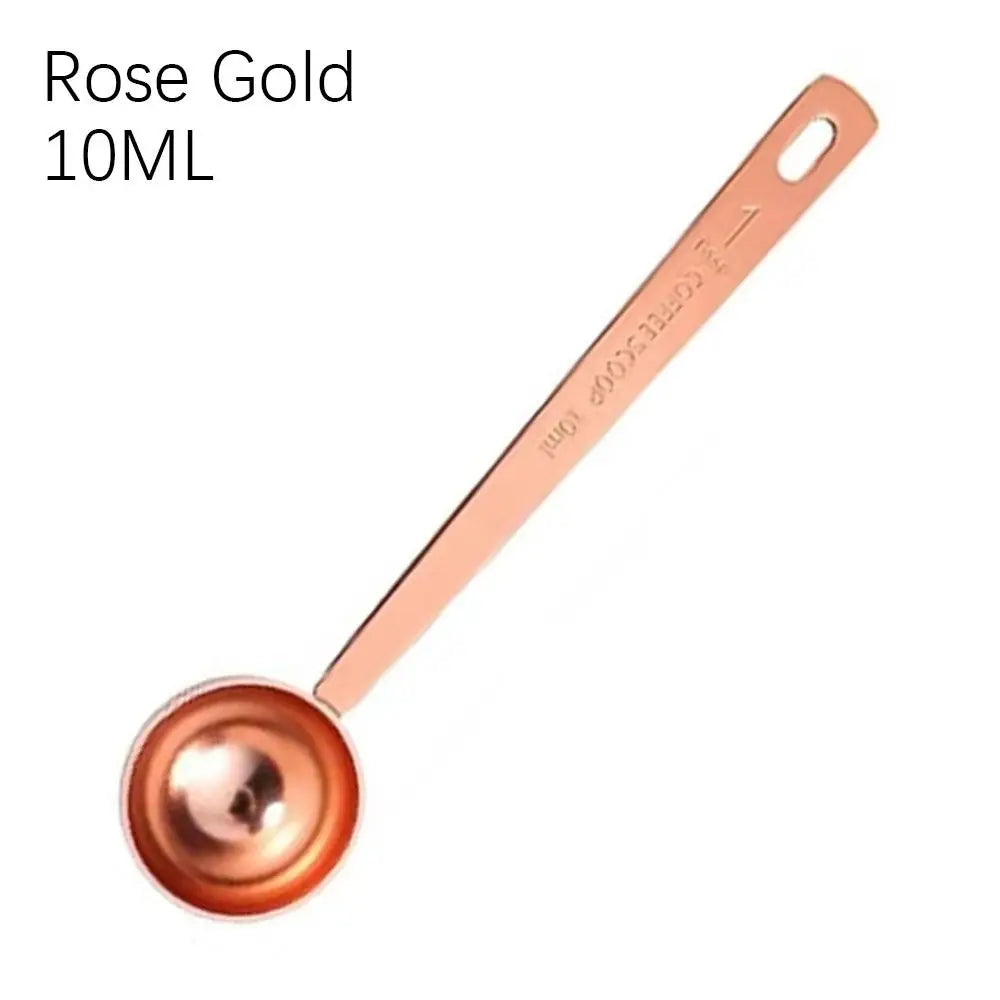 Fashion High Quality Durable Coffee Scoop Powder Spoon Thicken Stainless Steel Tablespoon Measuring Spoon 5/10/15/20/30ML New