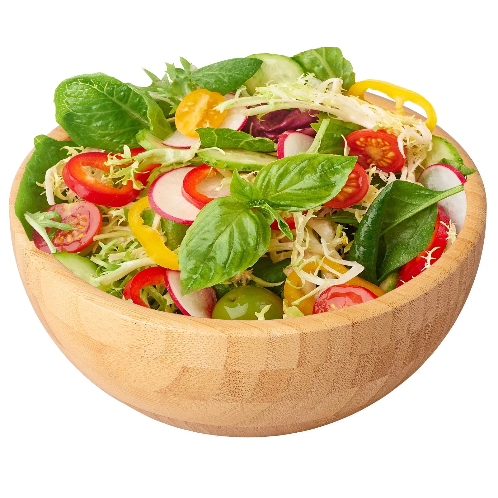 Bamboo Mixing Bowls Serving Plates Tableware Large Capacity Salad Bowl Dishes for Noodles Snacks Fruits Dessert Kitchen supplies