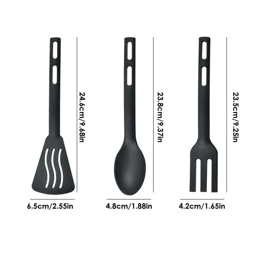 Cookware Utensils Set Nylon Cooking Spatula Set Sturdy Cutlery Kit Non-Stick Spatulas Heat-Resistant Cookware Accessories