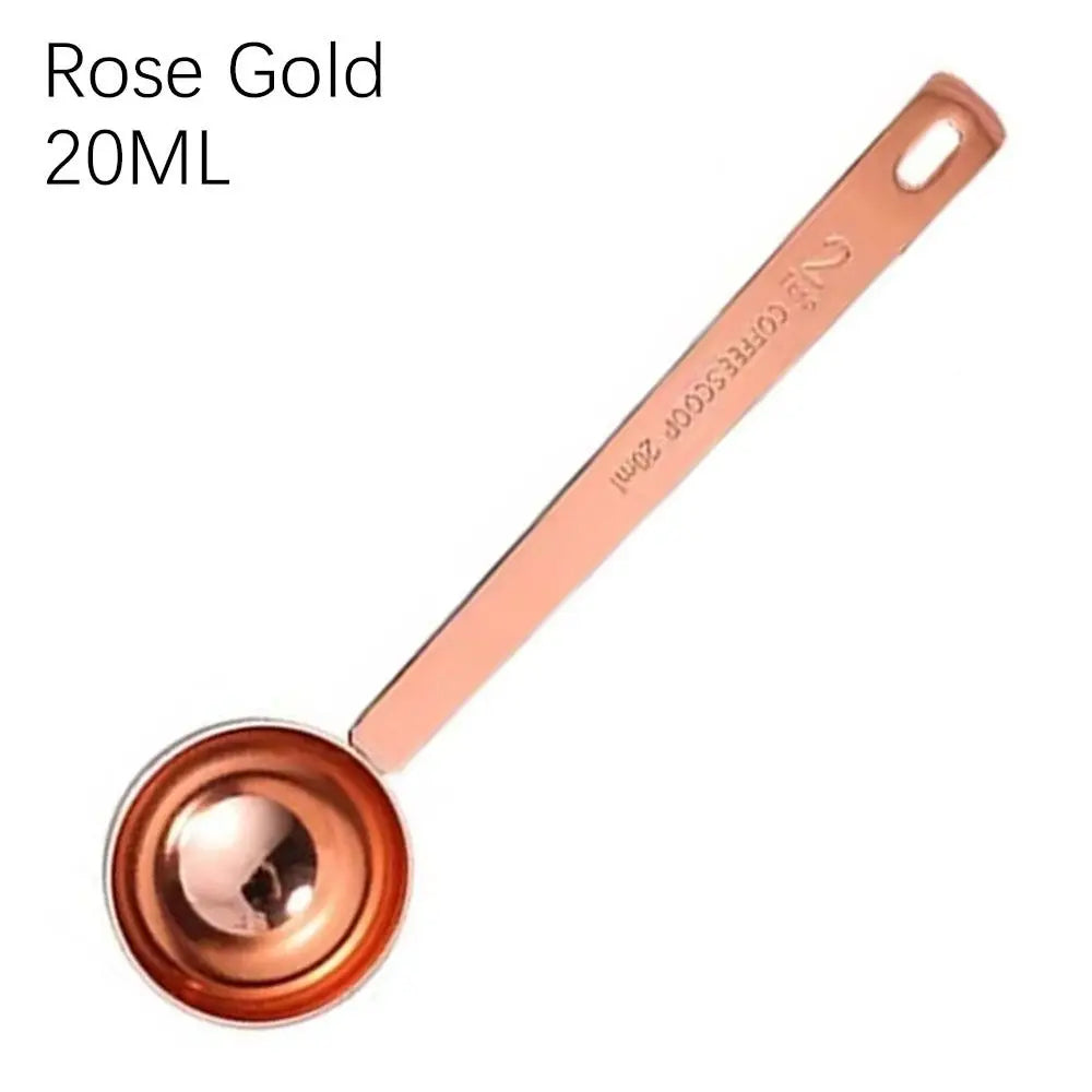 Fashion High Quality Durable Coffee Scoop Powder Spoon Thicken Stainless Steel Tablespoon Measuring Spoon 5/10/15/20/30ML New