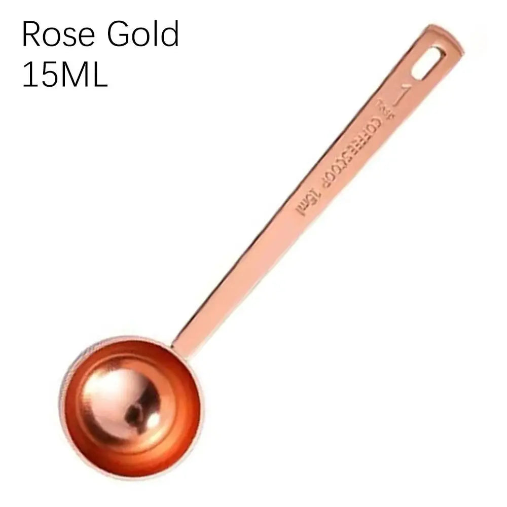 Fashion High Quality Durable Coffee Scoop Powder Spoon Thicken Stainless Steel Tablespoon Measuring Spoon 5/10/15/20/30ML New